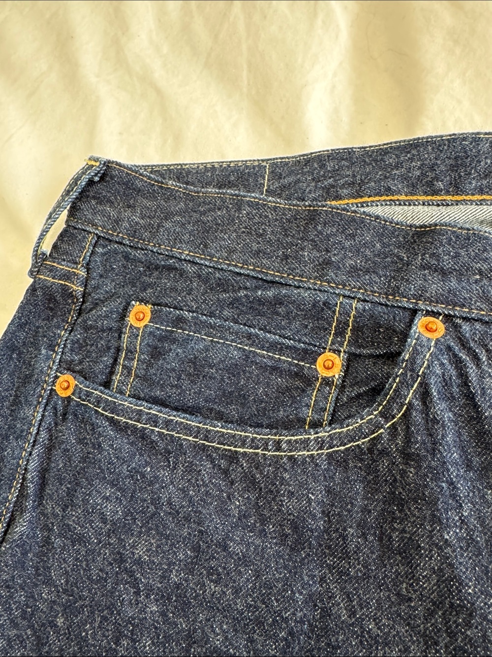 Levi’s 501Z XX Men's Dark Blue Casual Straight-Leg Jeans,Rare 36 X32 Mint - Picture 2 of 7